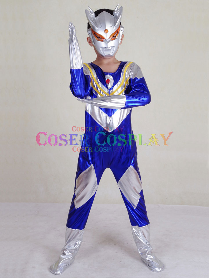 Ultraman Tiga Trigger Sky Type Cosplay Costume Halloween Kid